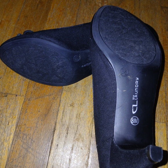 CL by Laundry Black Pump Heels ize 8.5 - Picture 5 of 5